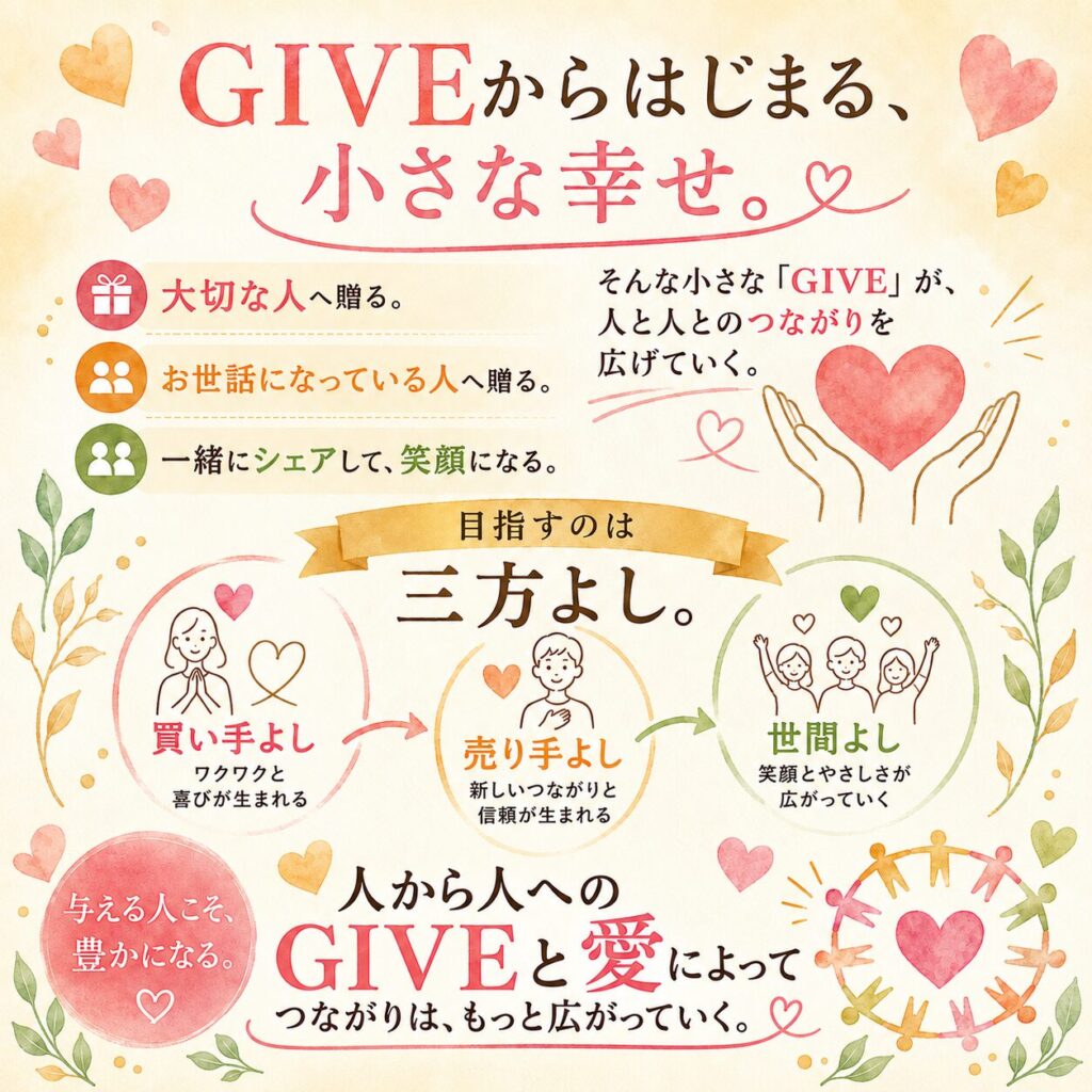 GIVEからはじまる小さな幸せ