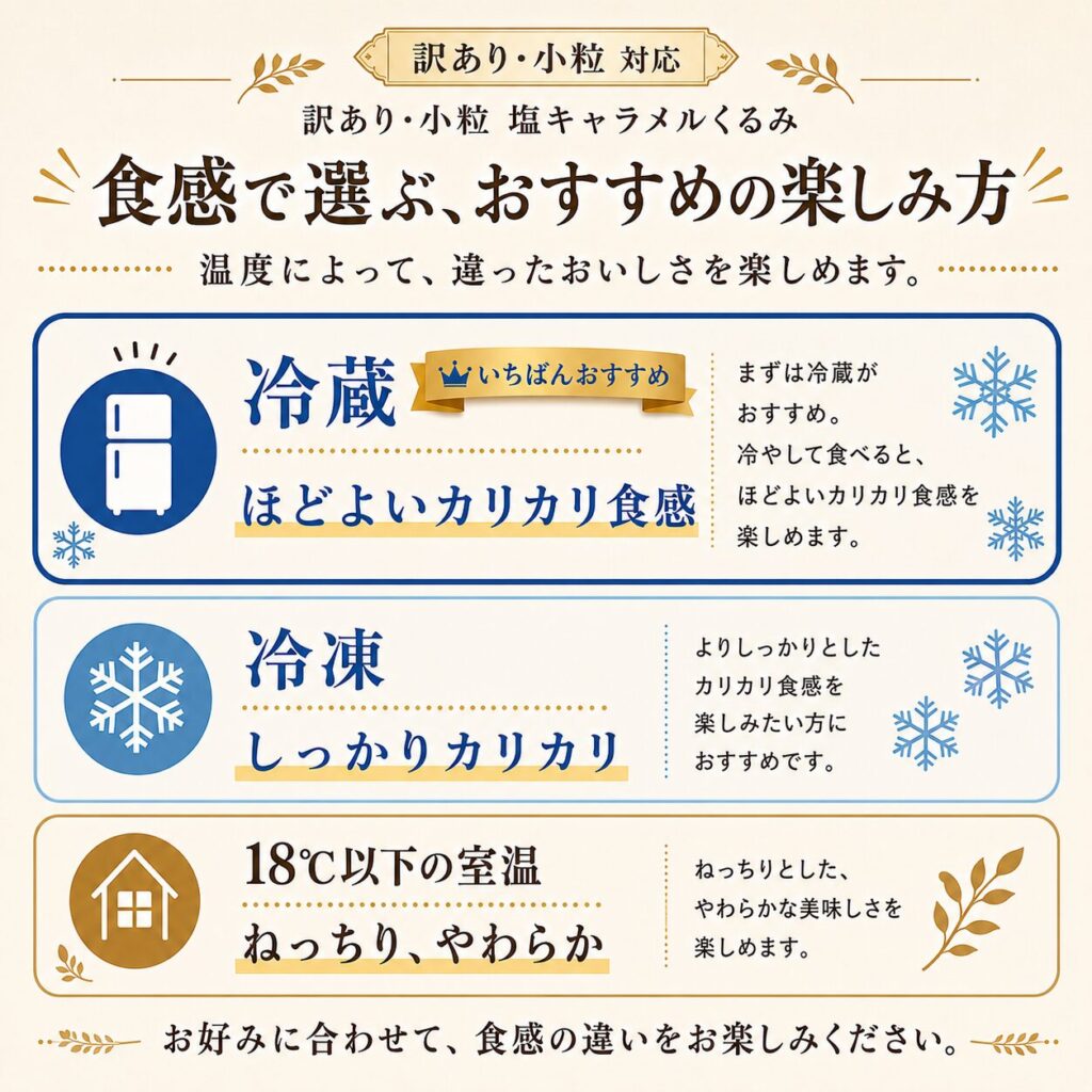 食感で選ぶおすすめの楽しみ方